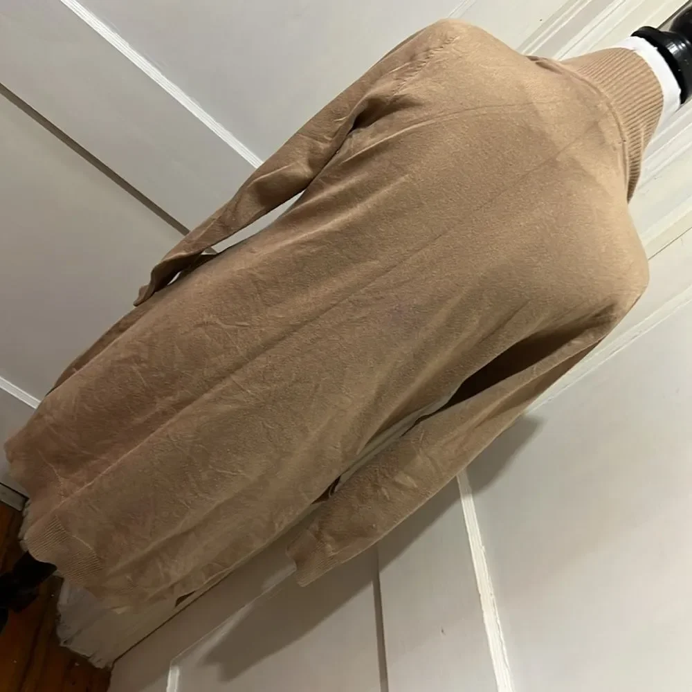 Perfect Tunic Length Camel Cardigan BYdesign Womens size XL